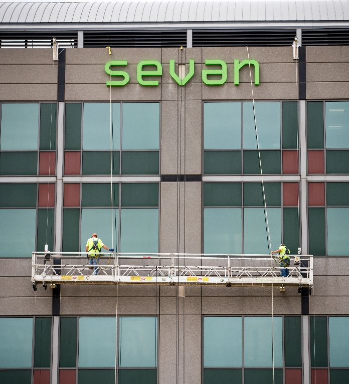 About us 2 Sevan Sign
