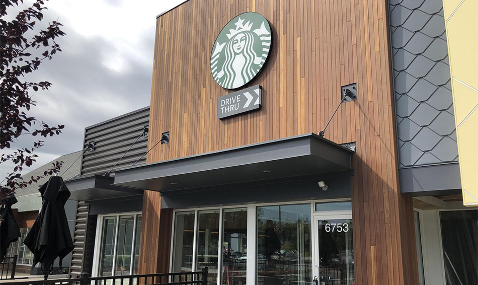 Market sector 6 Starbucks Example of Retail Construction Services